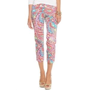 Lilly Pulitzer “Feelin Groovy” Capris - size 0